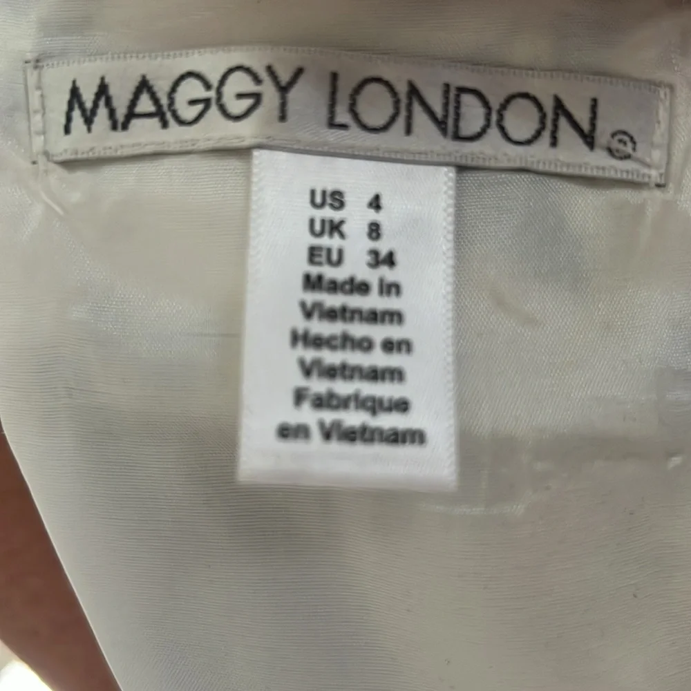 Maggy London Floral Midi Dress - Blue and Yellow - Picture 4 of 4